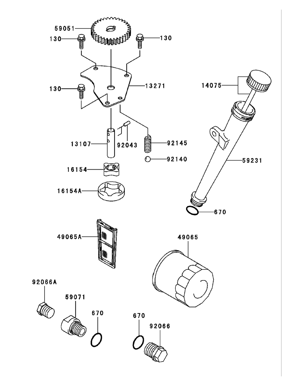 Fh680v-As29 Lubrication Equipment Diagram and Parts List for M54-KW (53BB5DBW150-23-HP)(2003 1/2) Cub Cadet Lawn Tractor